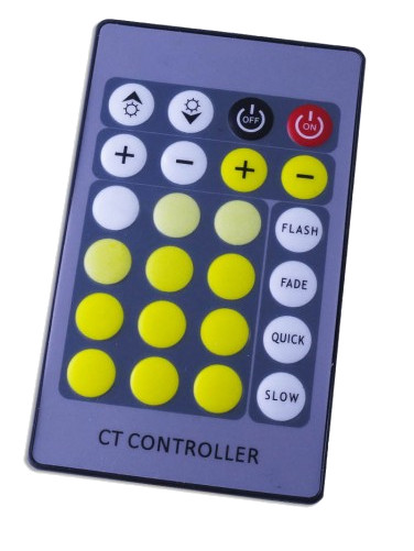  KOMPLET Sterownik do taśm LED CCT lub CW/WW z pilotem IR - sterowanie 